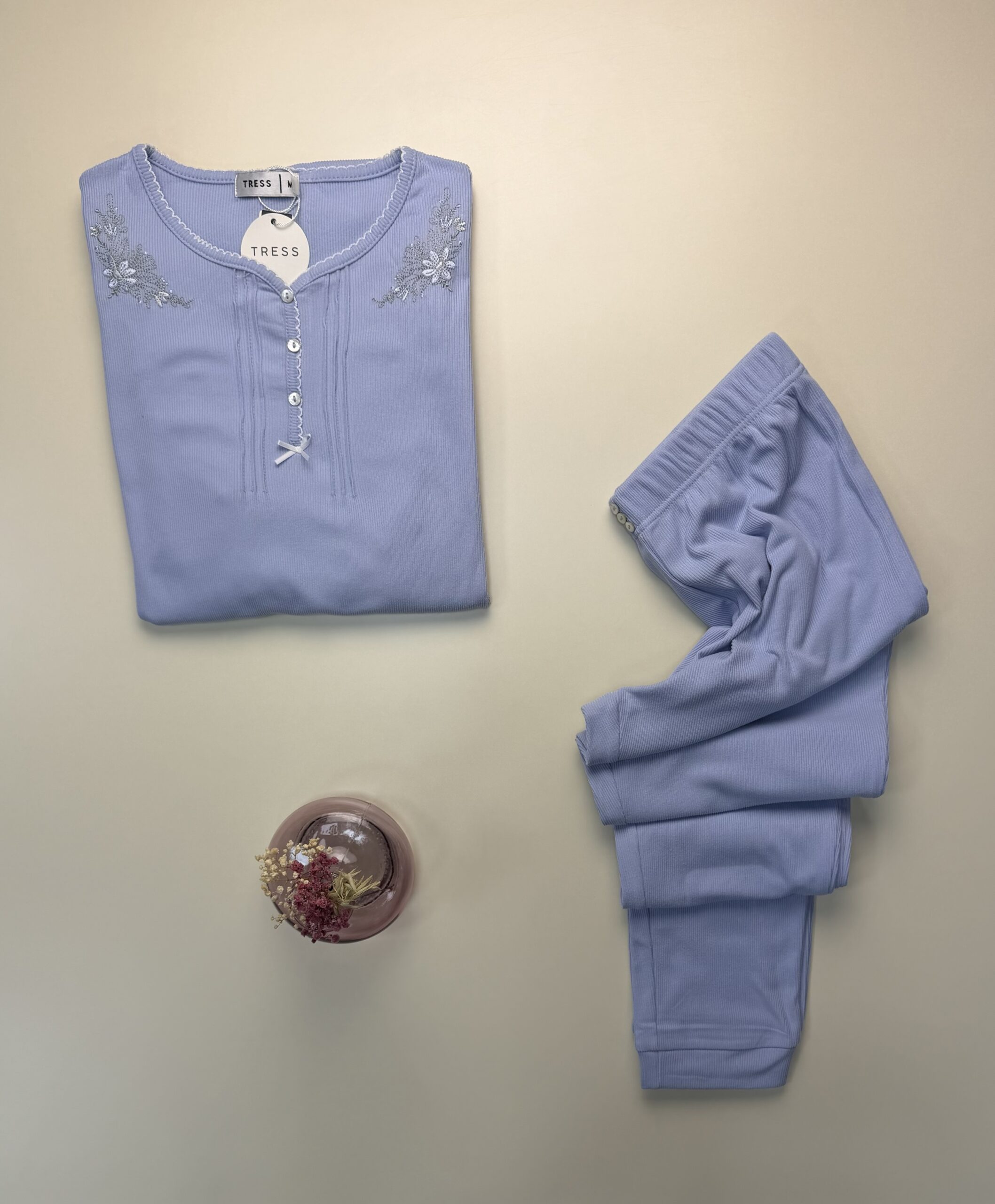 Pyjama Haut manche Longue " Bleu " – Image 2