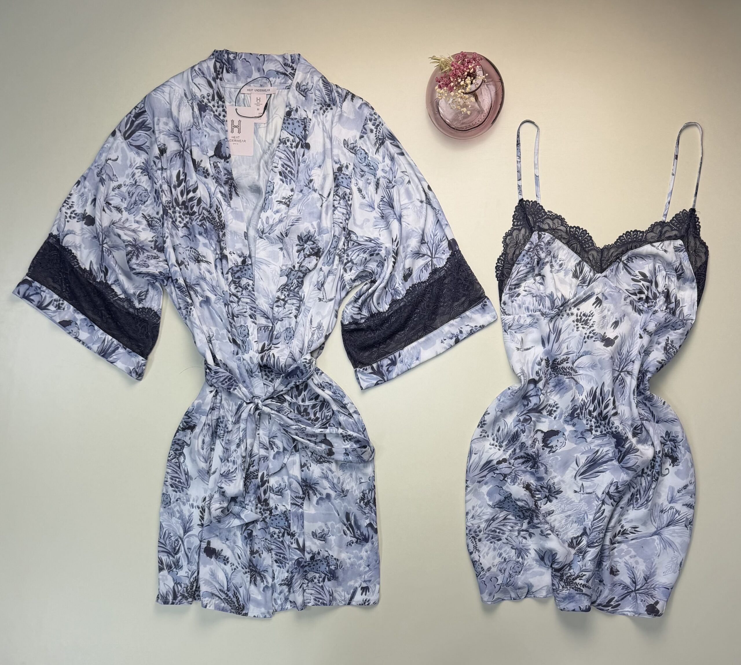 Ensemble nuisette peignoir "Bleu" – Image 2