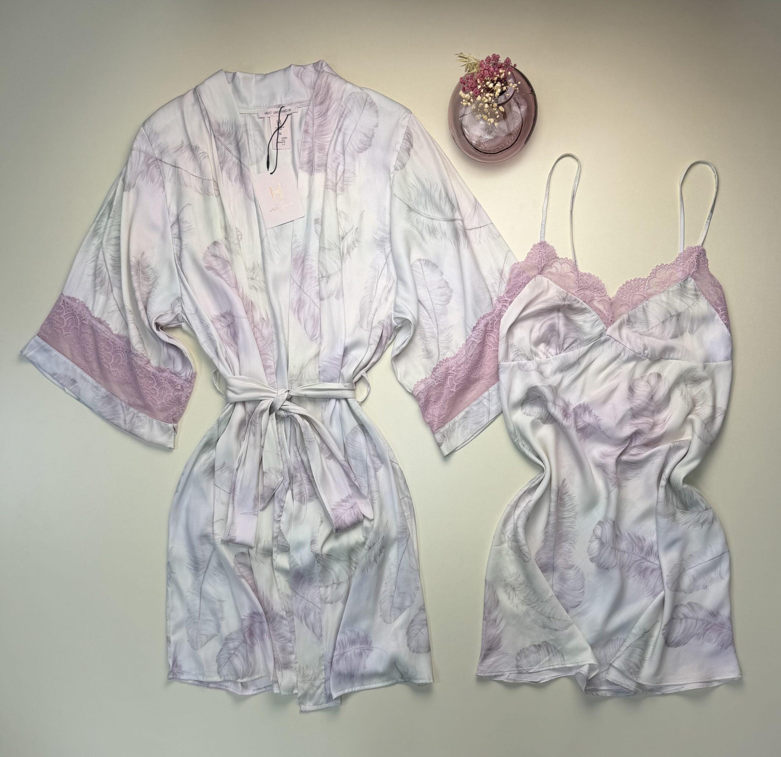 Ensemble nuisette peignoir "Mauve" – Image 3