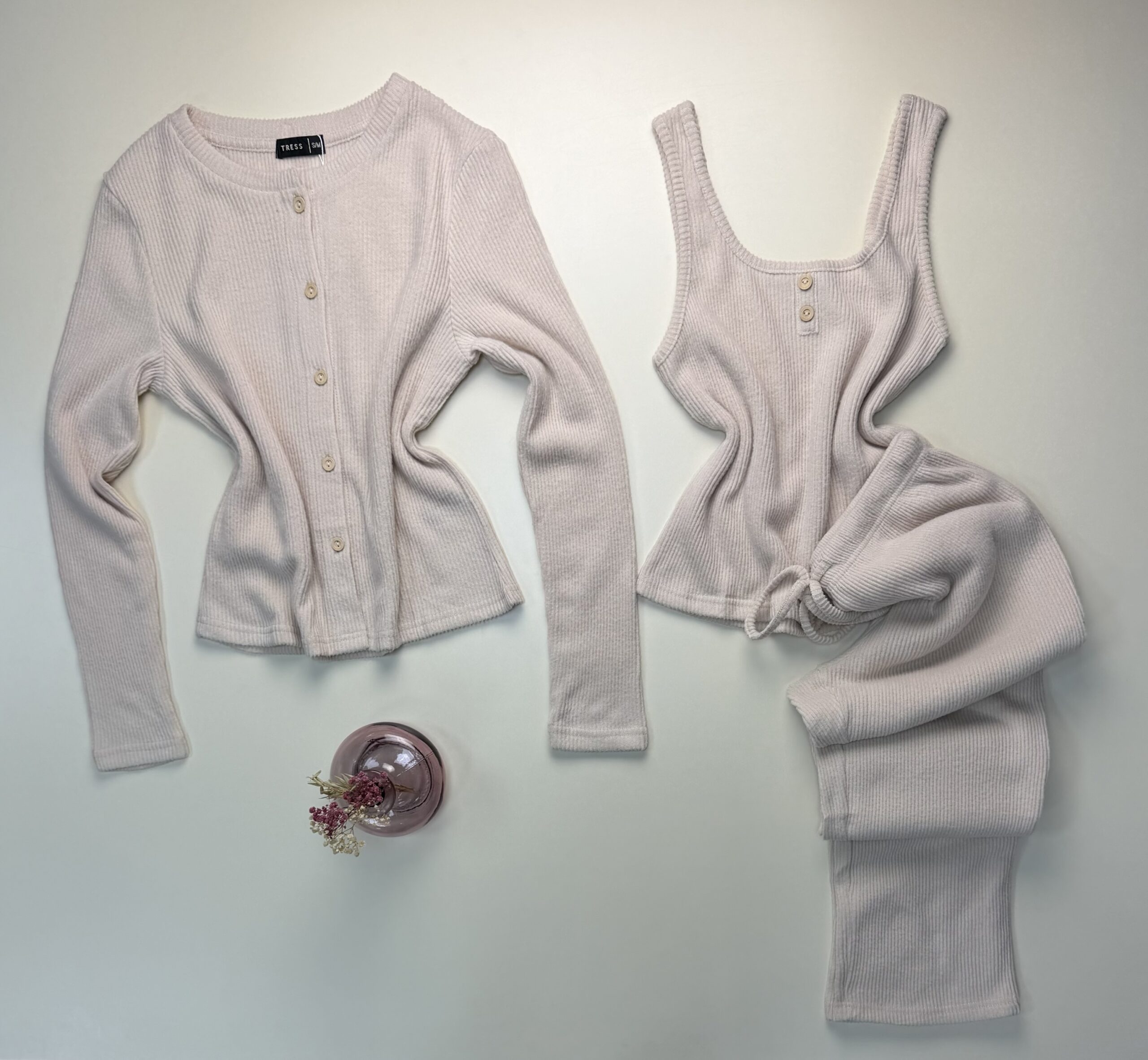 Pyjama 3 pcs " Beige " – Image 3