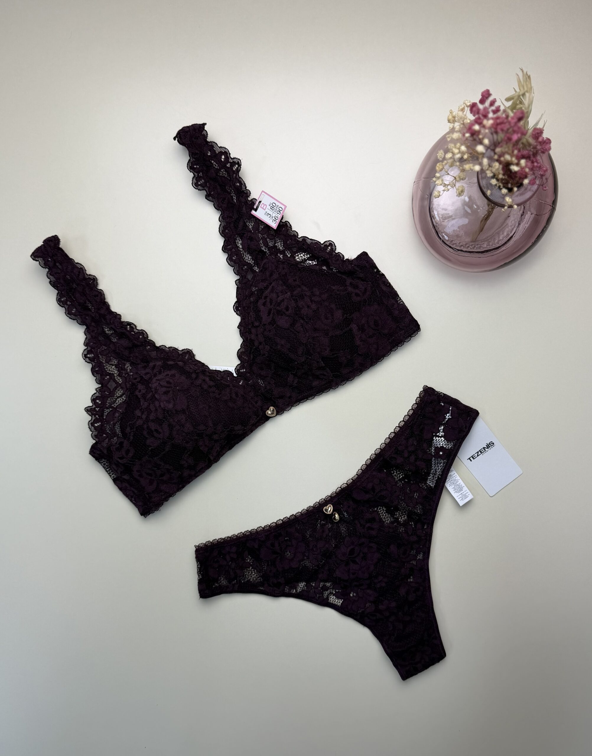Ensemble 2 pcs TEZENIS " Aubergine "