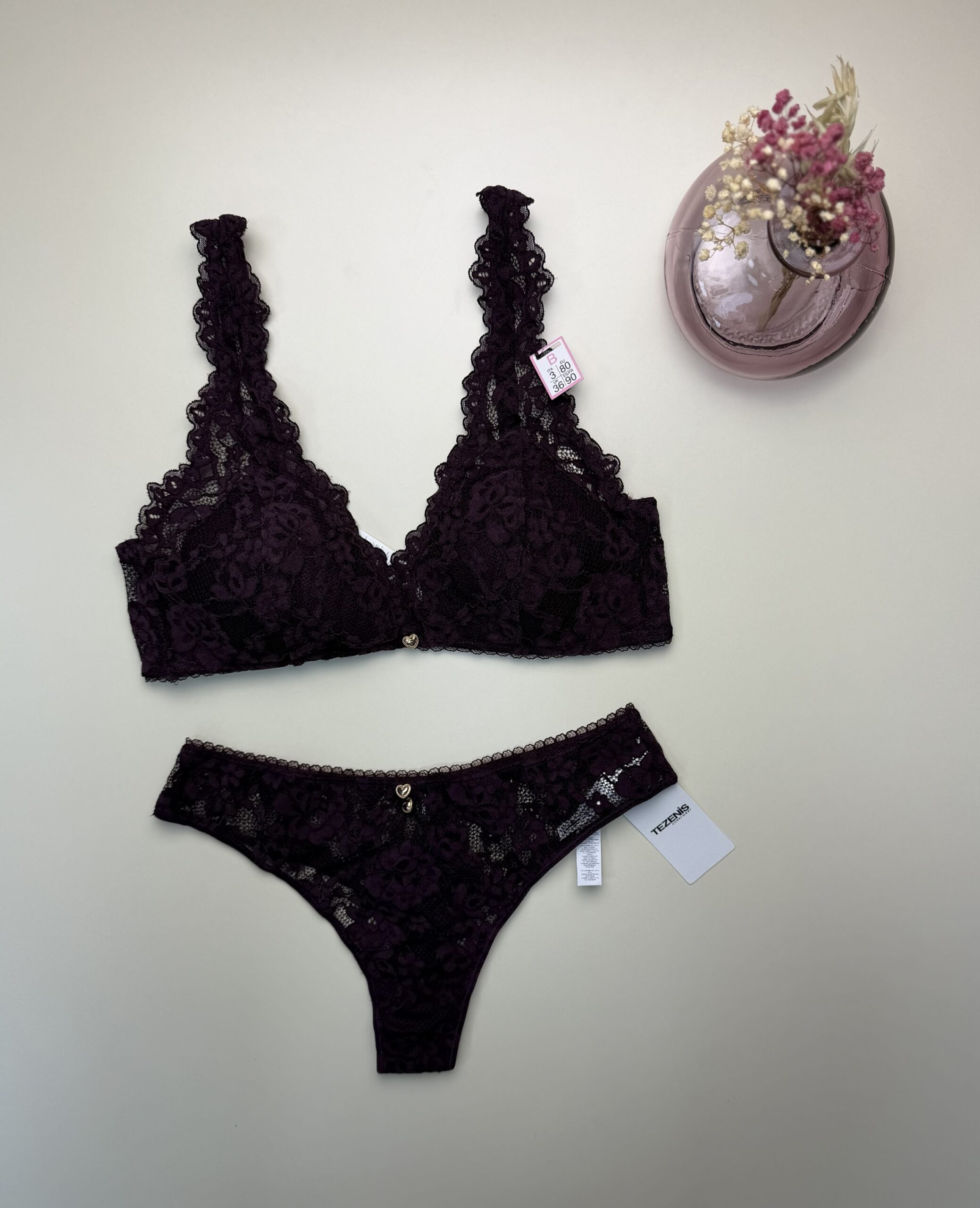 Ensemble 2 pcs TEZENIS " Aubergine " – Image 3