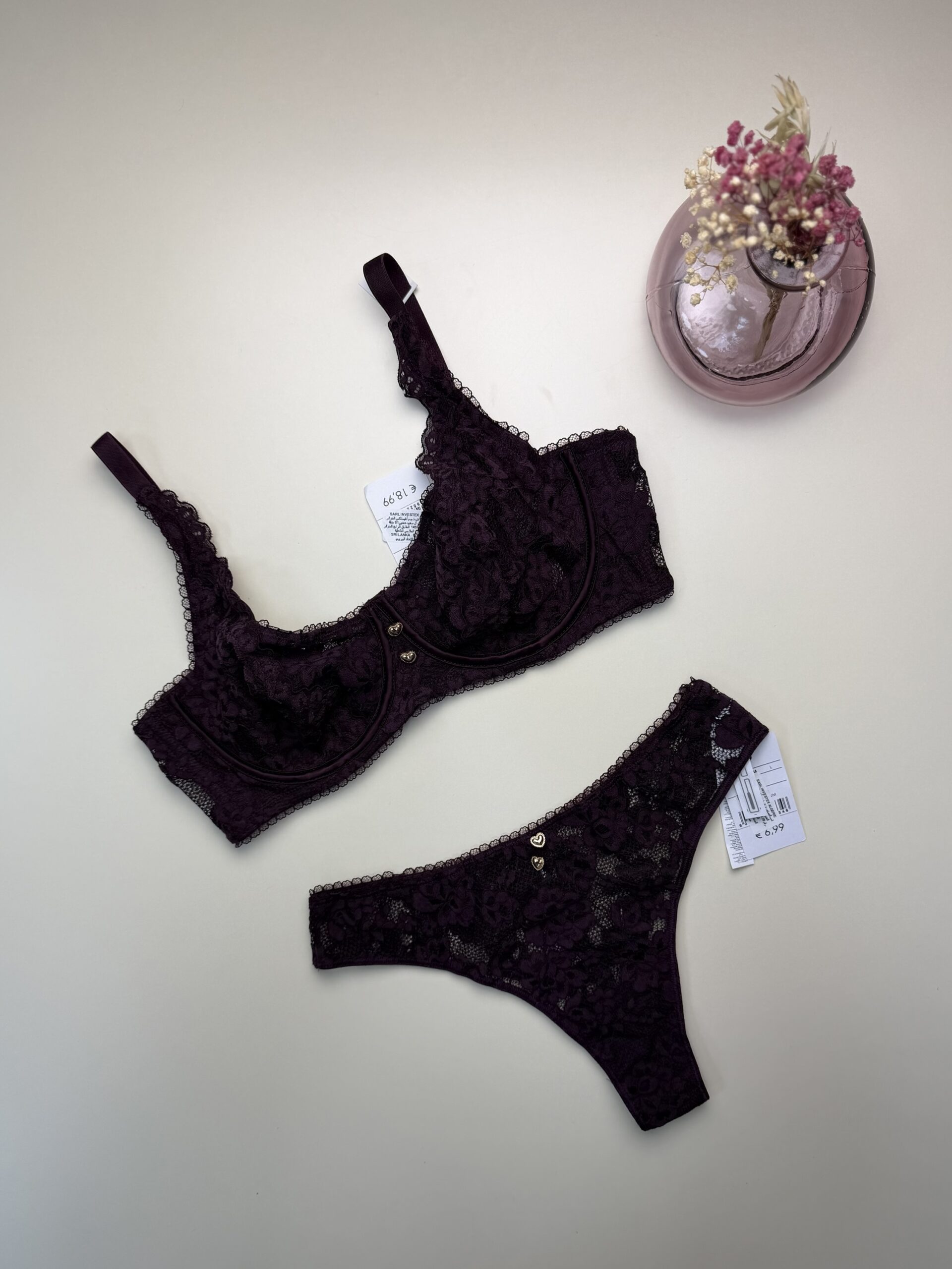 Ensemble 2 pcs TEZENIS " Aubergine "