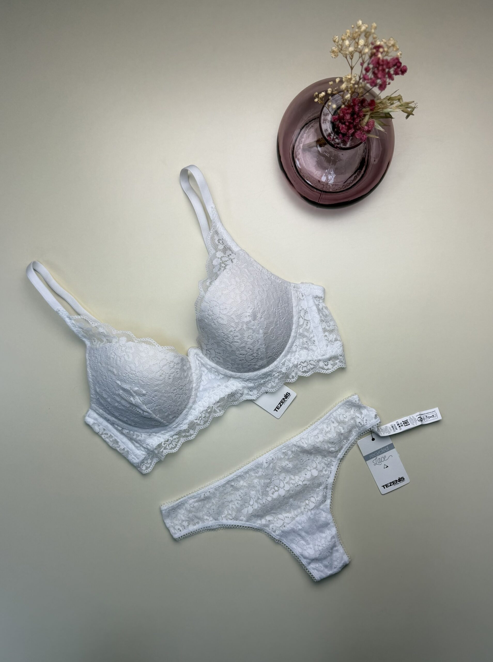 Ensemble 2 pcs TEZENIS " Blanc " Push Up
