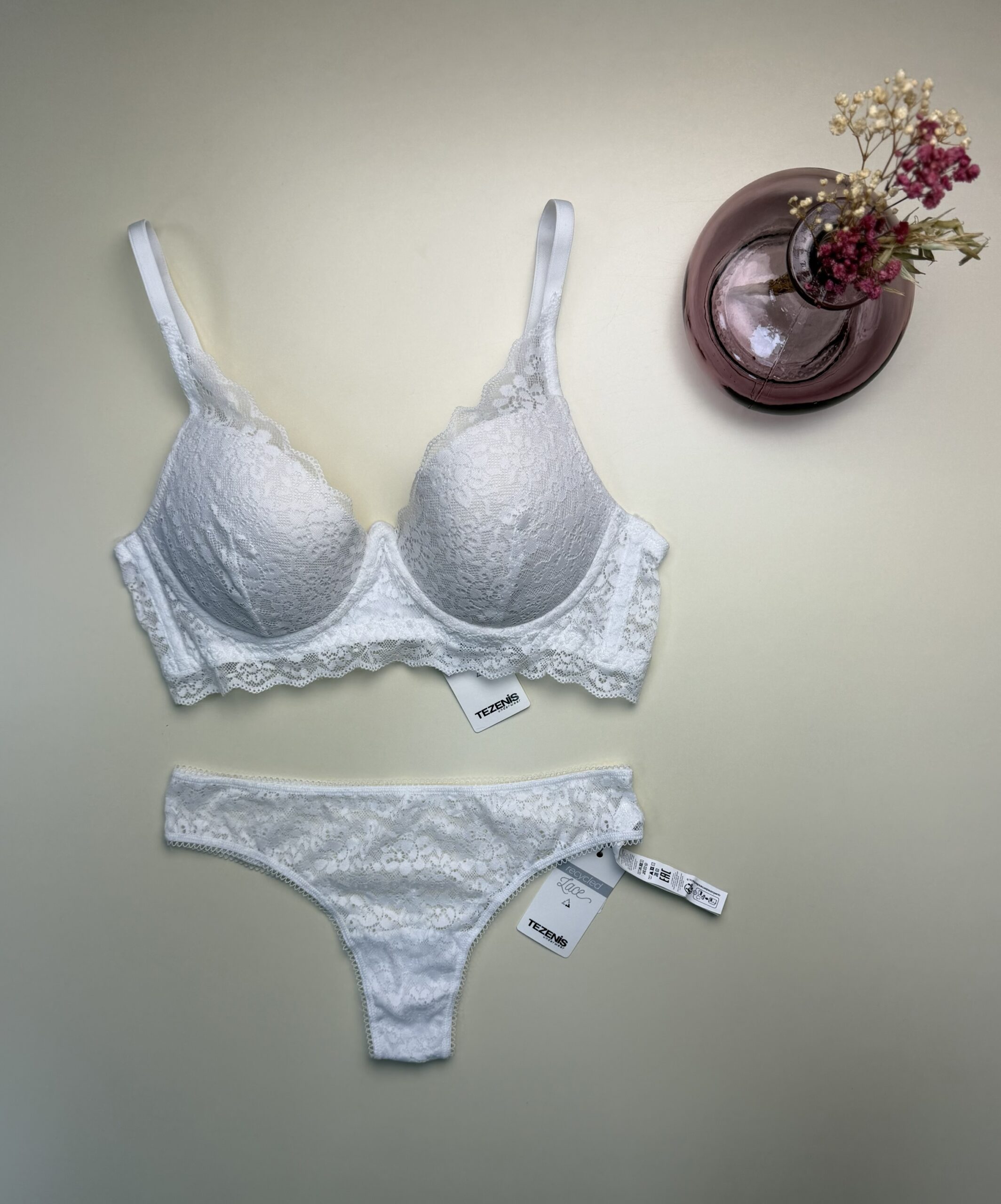 Ensemble 2 pcs TEZENIS " Blanc " Push Up – Image 3
