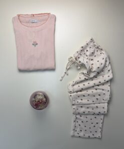 Alternative view of Pyjama manche longue "Saumon"