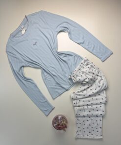 Pyjama manche longue "Bleu"