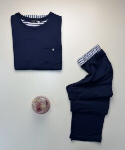 Alternative view of Pyjama manche longue "Bleu nuit"