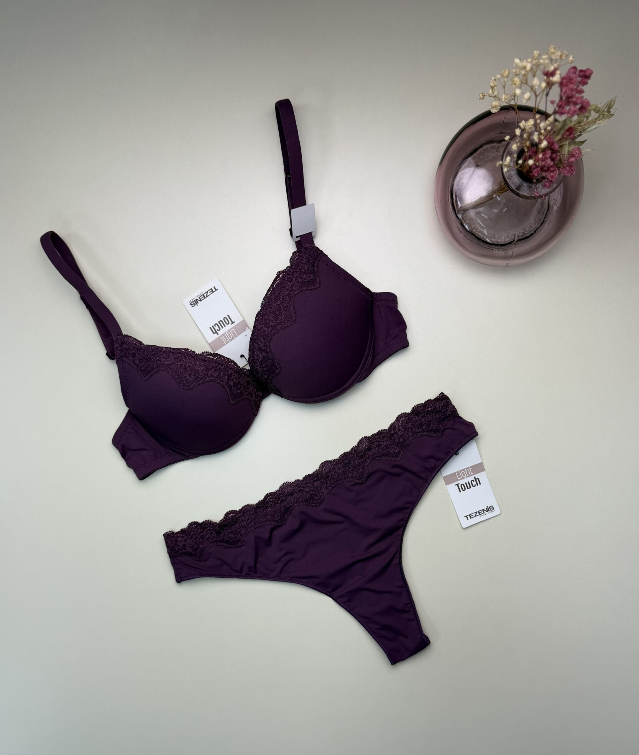 Ensemble 2 pcs TEZENIS " Aubergine "