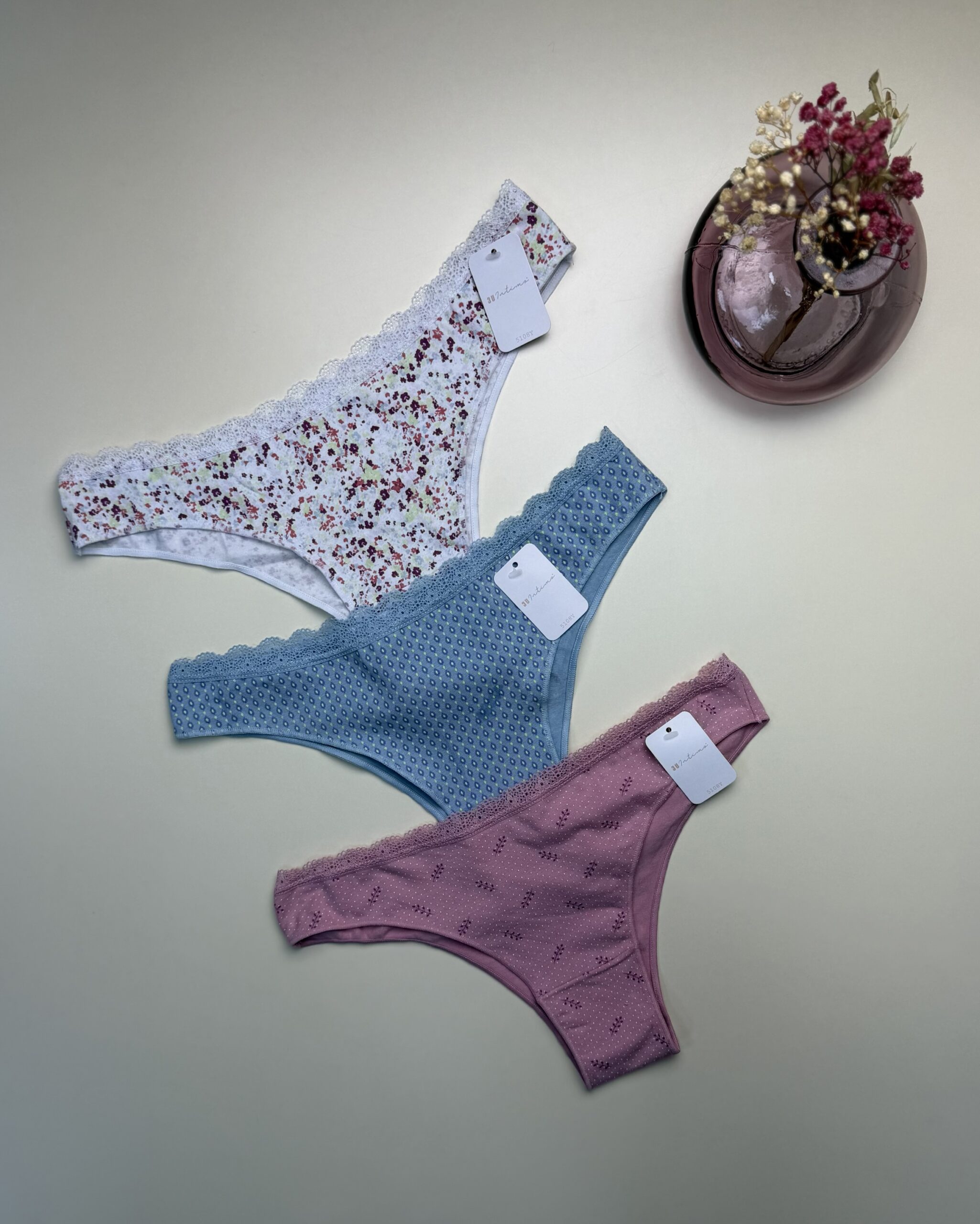 Pack de 3 culottes "a fleur" -TRESS-