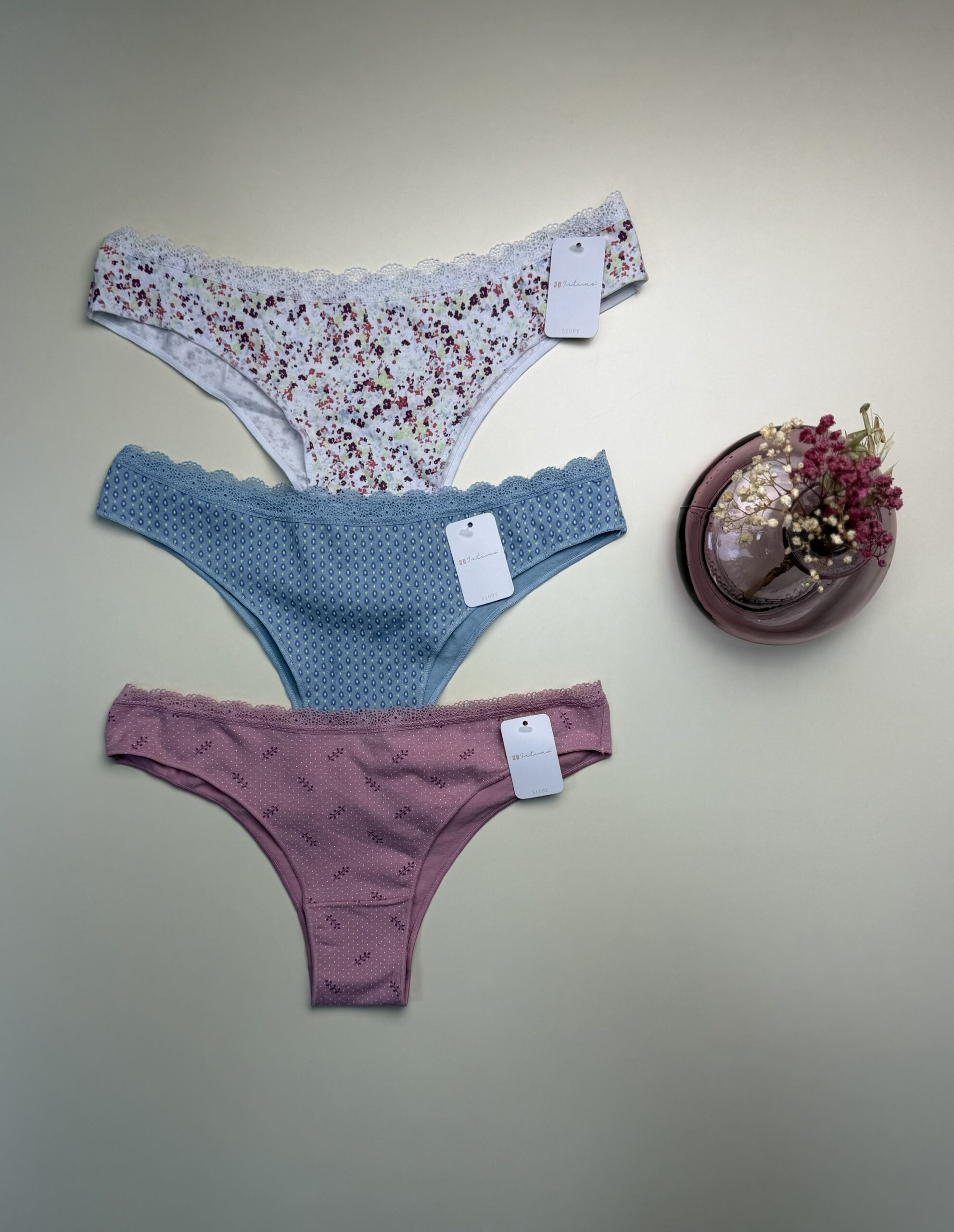 Pack de 3 culottes "a fleur" -TRESS- – Image 3