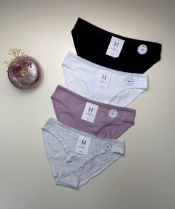 Pack de 4 culottes H " PREMIUM COTTON "