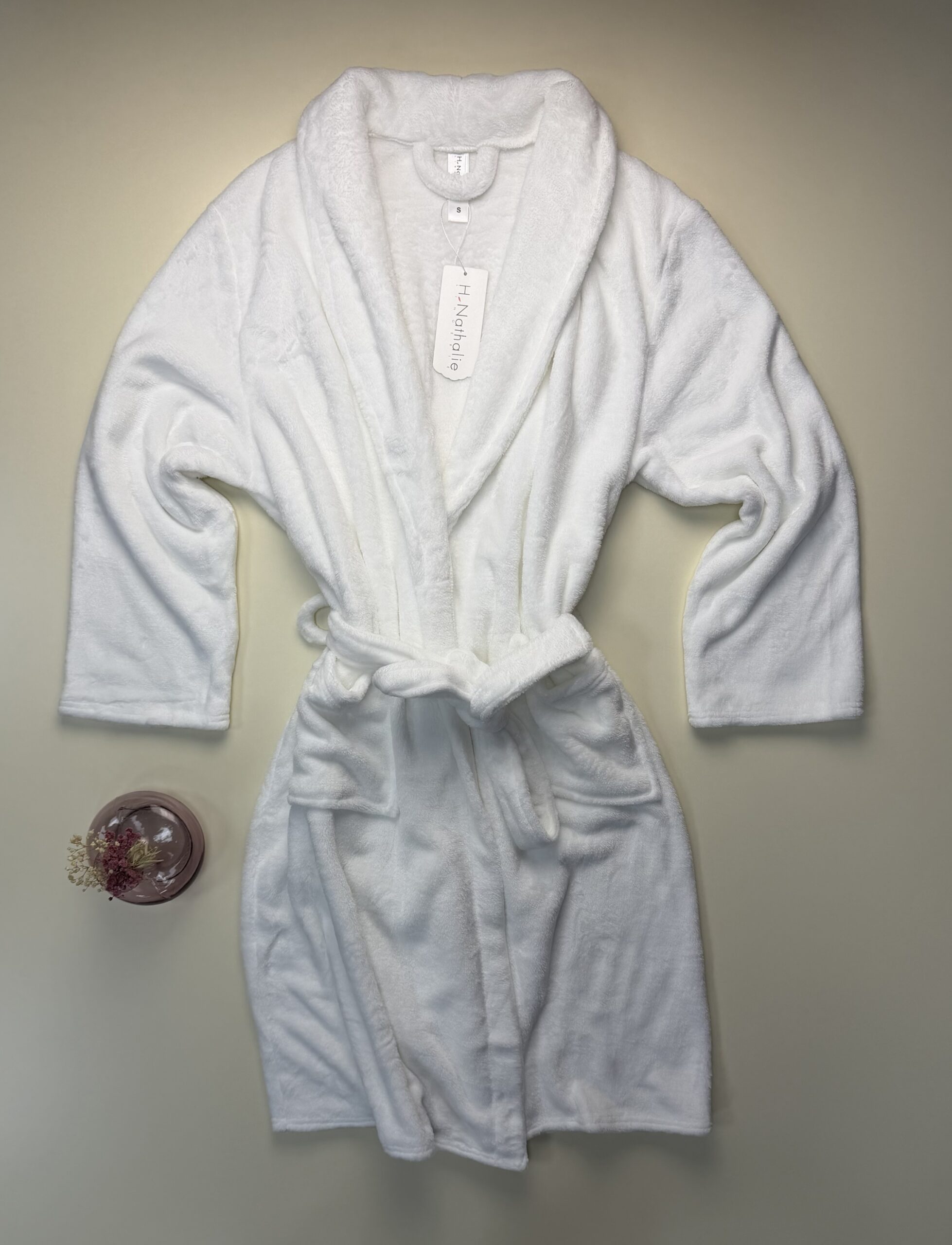 Robe de chambre - Blanc- H.nathalie – Image 2