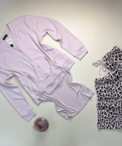 Pyjama 3 pcs Boutonnée "Rose"