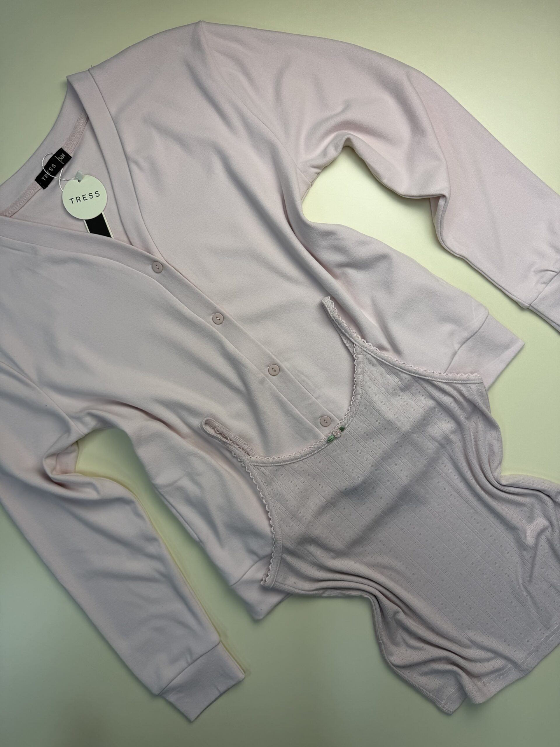 Pyjama 3 pcs Boutonnée "Rose" – Image 4