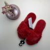 Pantoufle ouverte en fourrure "Rouge"