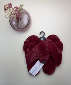 Alternative view of Pantoufle ouverte Croisé – Bordeaux–