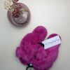Pantoufle ouverte Croisé – Fushia–