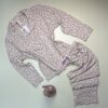 Pyjama boutonnée manche longue " Léopard beige "