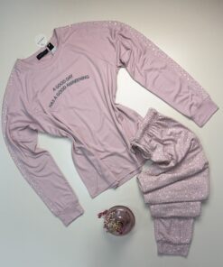 Pyjama haut manche longue " Rose "