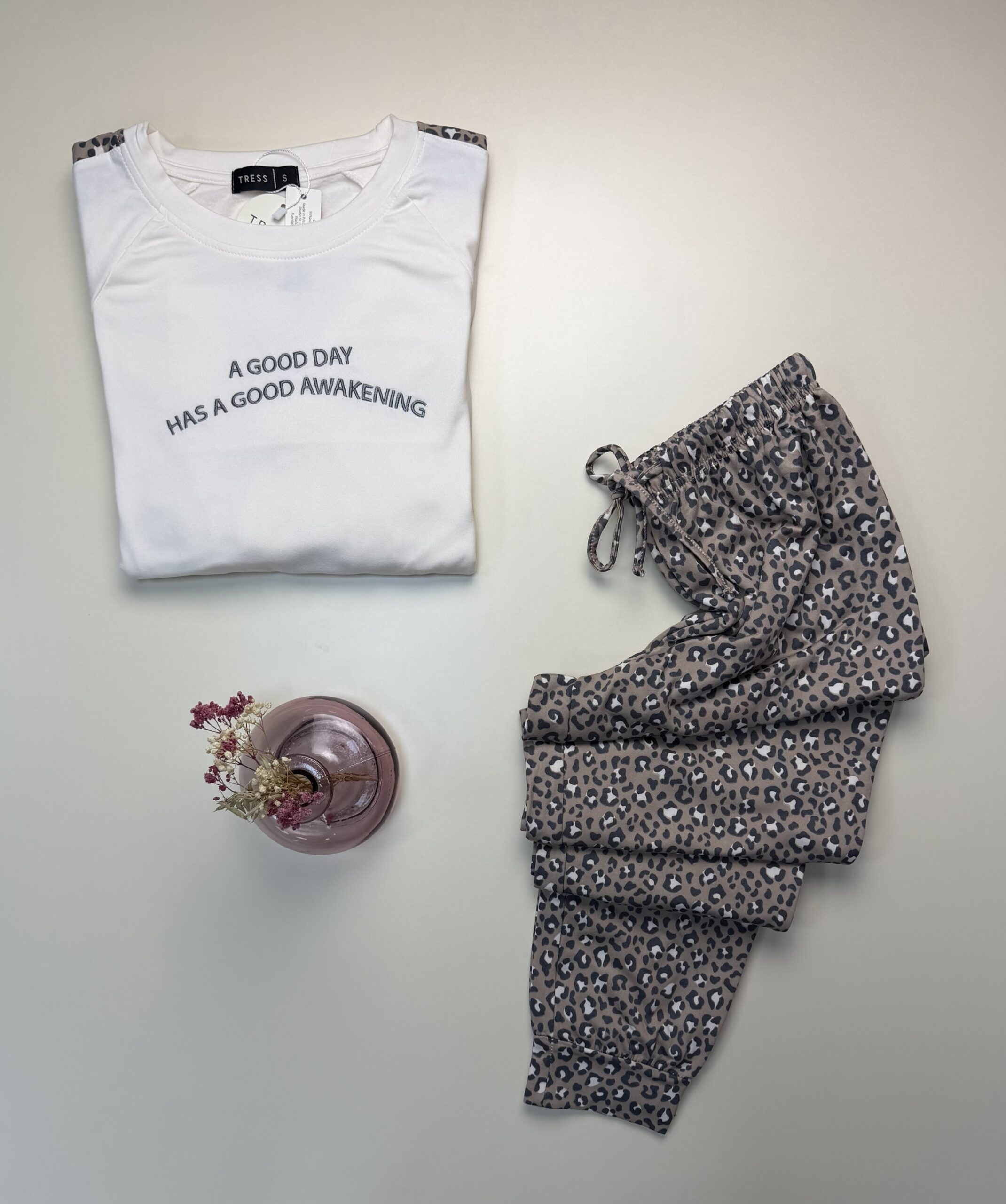 Pyjama haut manche longue " Blanc cassé " – Image 3