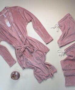 Alternative view of Pyjama 4pcs en velours  " Tress "