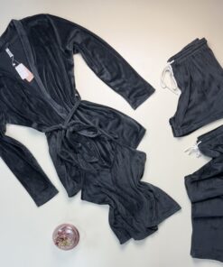 Alternative view of Pyjama 4pcs en velours  " Tress "