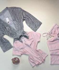 Alternative view of Pyjama 3pcs " Léopard rose "