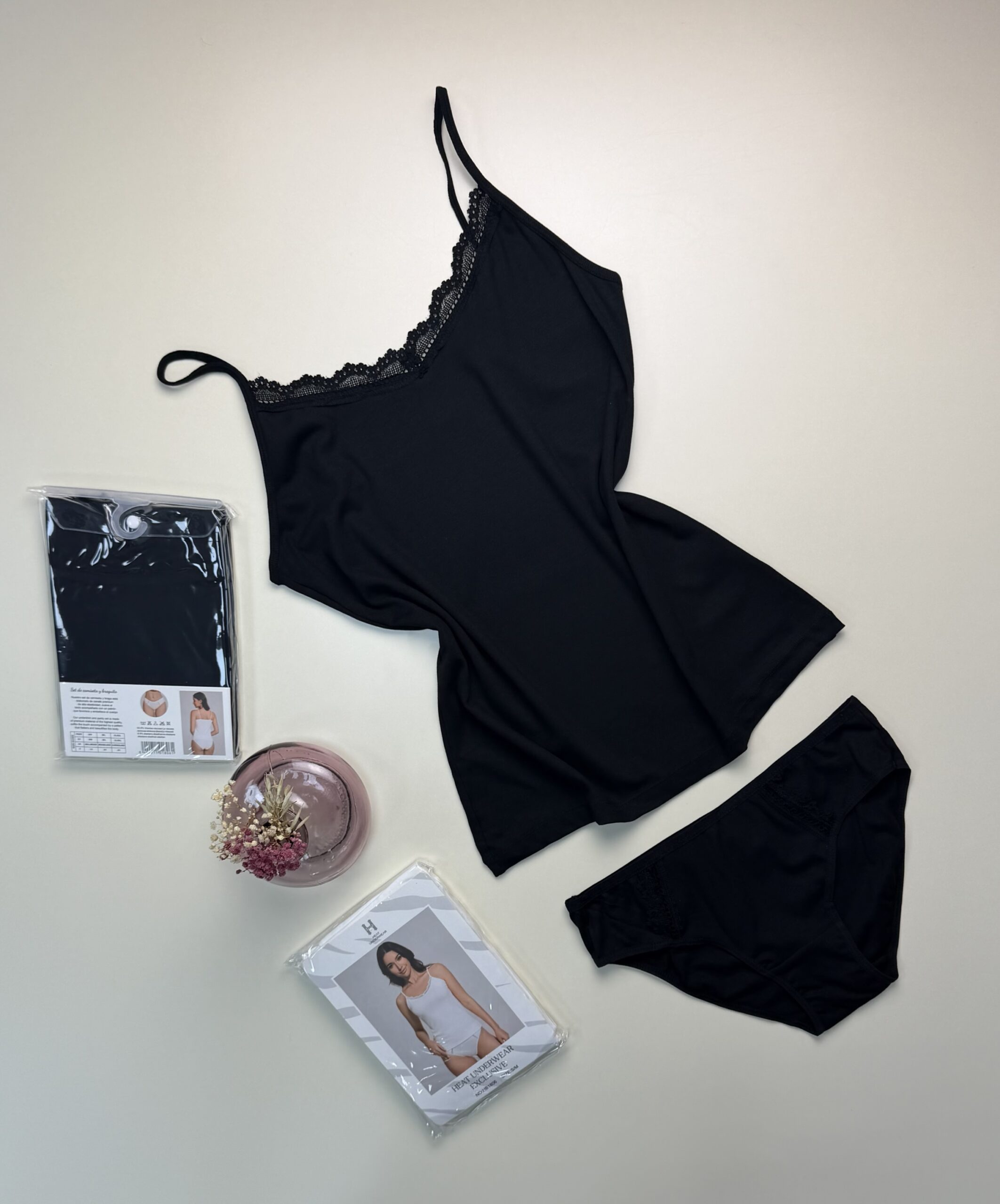 Bustier avec bas " H " - Noir -