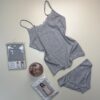 Bustier avec bas " H " - Gris -