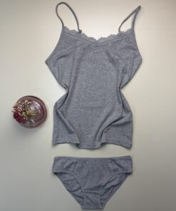 Alternative view of Bustier avec bas " H " - Gris -