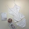 Bustier avec bas " H " - Blanc -