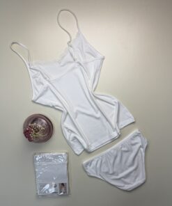 Alternative view of Bustier avec bas " H " - Blanc -