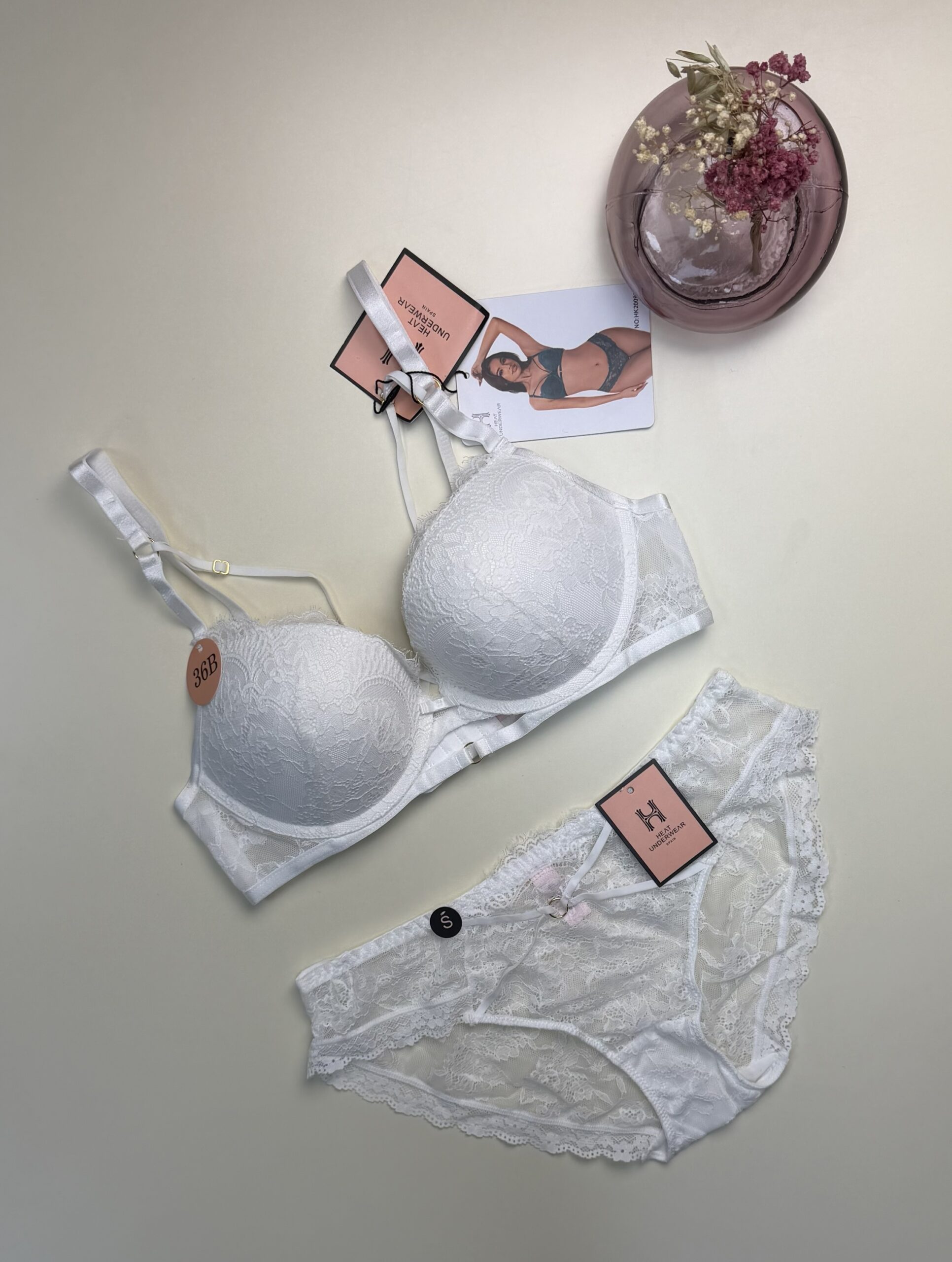 Ensemble 2pcs -Push up- "Blanc"