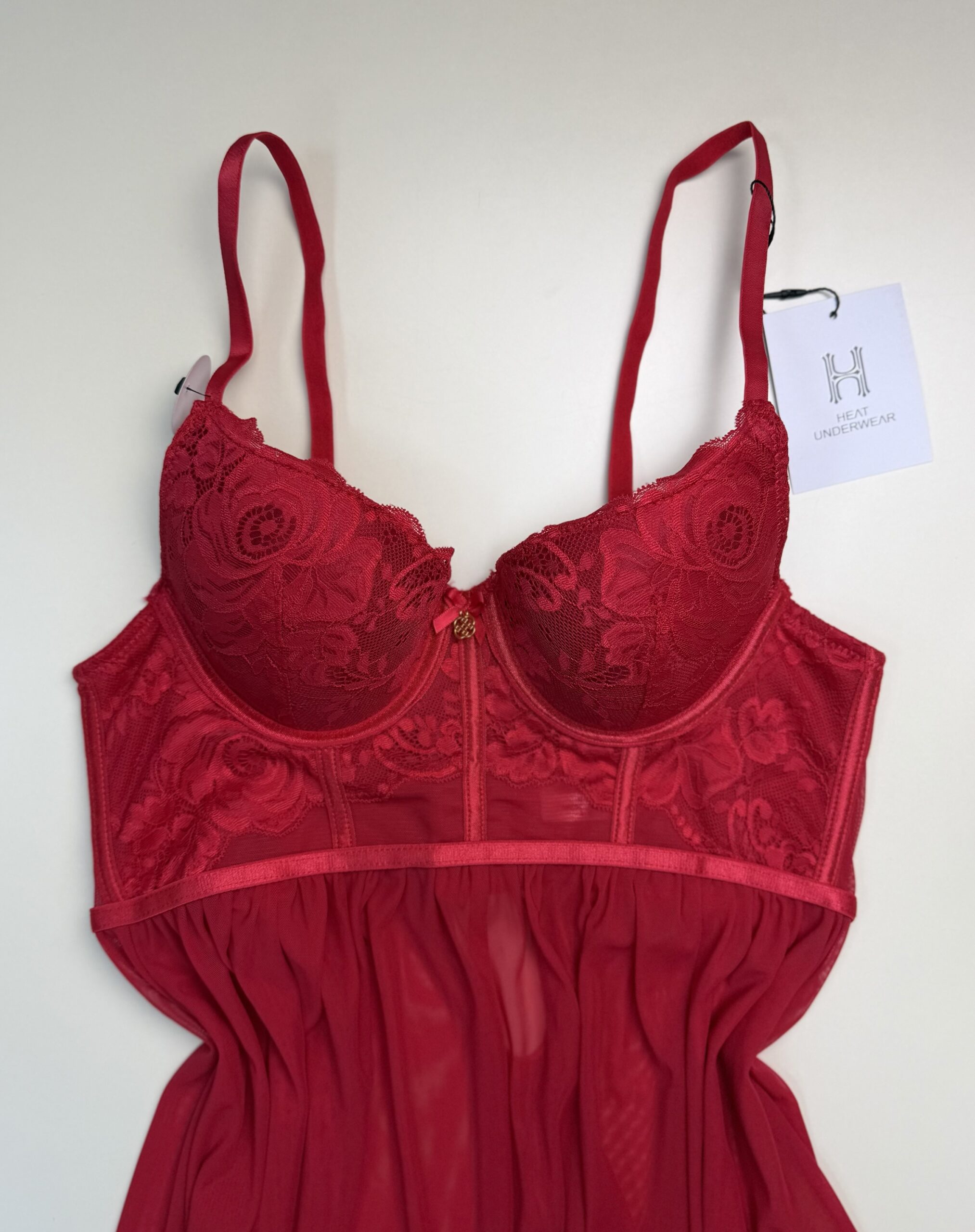 Nuisette + bas H " Rouge " – Image 4