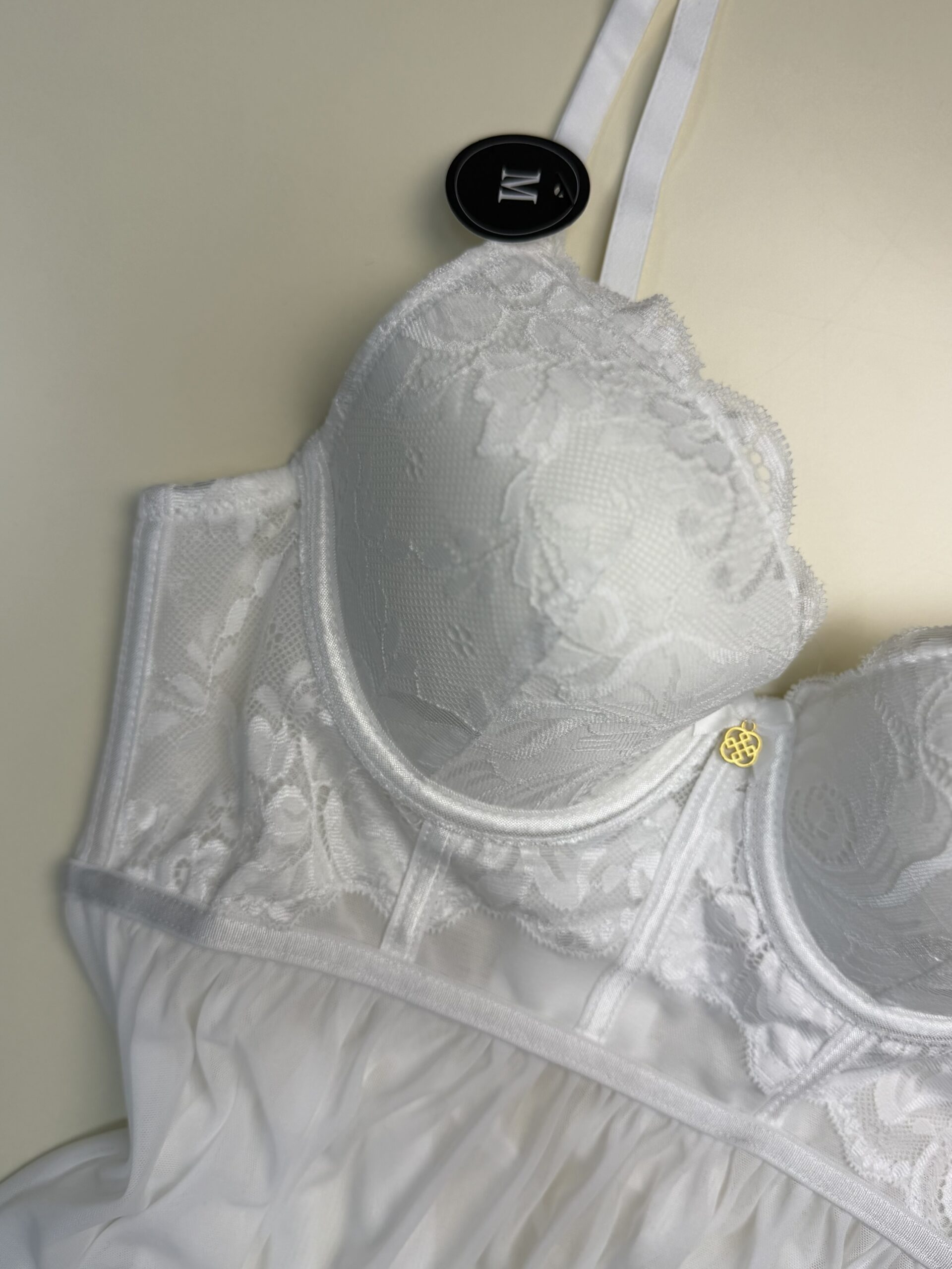 Nuisette + bas H " Blanc " – Image 4