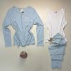 Pyjama 3 pcs boutonné " Bleu "