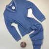 Pyjama haut manche longue boutonné " Bleu "