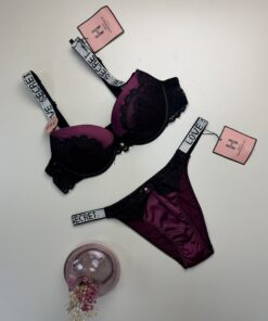Ensemble 2pcs -Push up- "Aubergine"