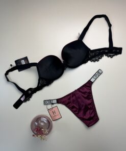 Alternative view of Ensemble 2pcs -Push up- "Aubergine"