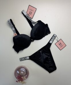 Ensemble 2pcs -Push up- "Noir"