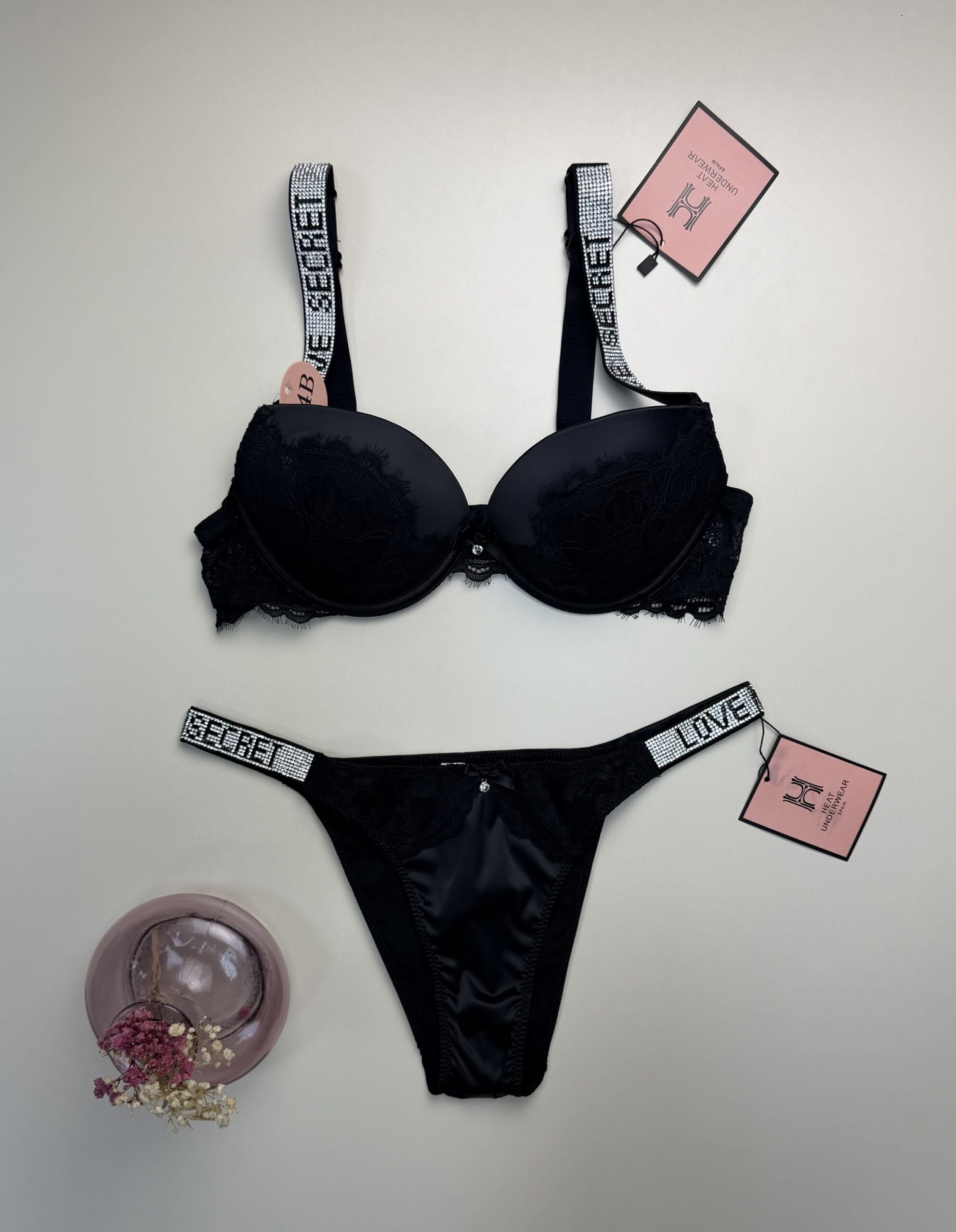 Ensemble 2pcs -Push up- "Noir" – Image 3