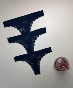 Alternative view of Pack de 3 en dentelle - H -