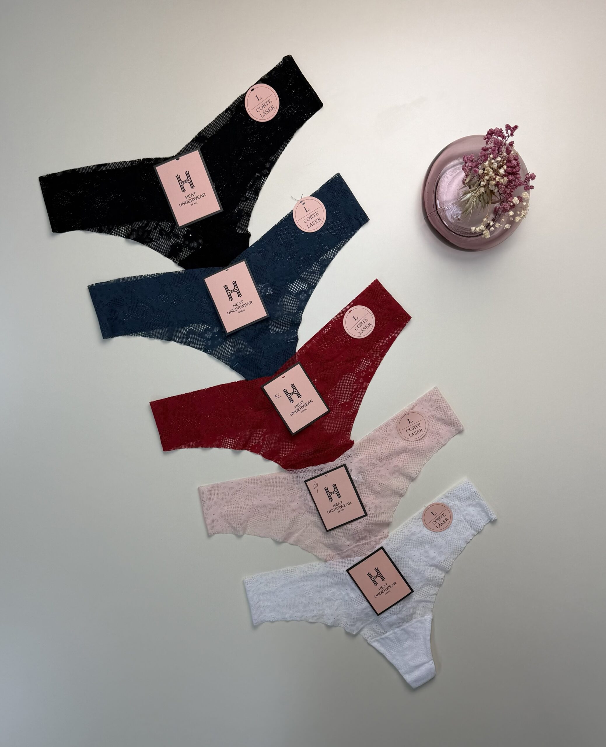 Pack de 5 en dentelle - H - invisible