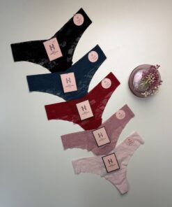 Pack de 5 en dentelle - H -