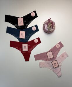 Alternative view of Pack de 5 en dentelle - H -