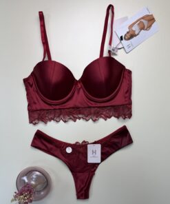 Alternative view of Ensemble 2 pièces - H - Push Up Bordeaux