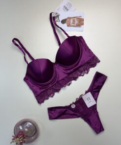Ensemble 2 pièces - H - Push Up aubergines