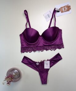 Alternative view of Ensemble 2 pièces - H - Push Up aubergines