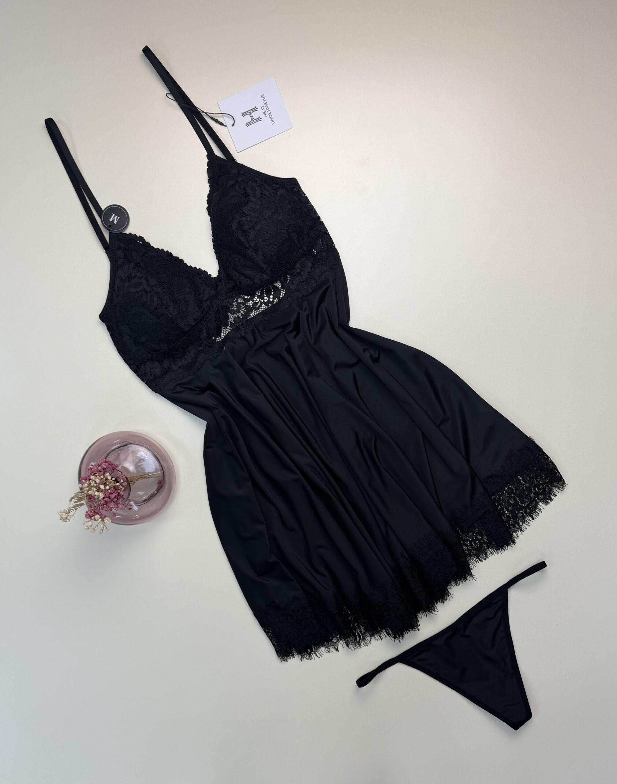 Nuisette + Bas H " Noir " – Image 2